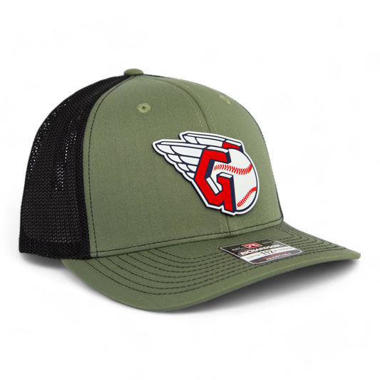 Cleveland Guardians 3D Snapback Trucker Hat- Loden/ Black