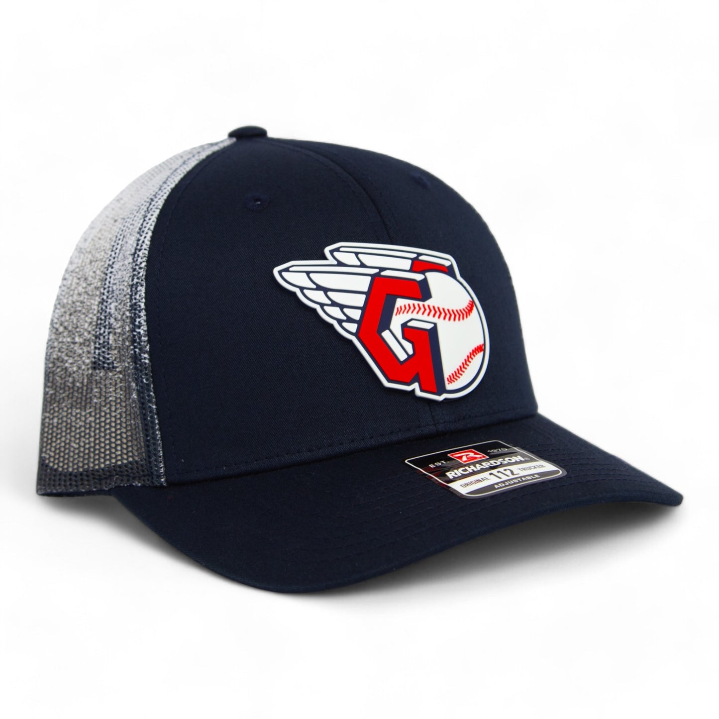 Cleveland Guardians 3D Snapback Trucker Hat- Navy Fade