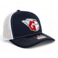 Cleveland Guardians 3D Snapback Trucker Hat- Navy/ White