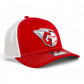 Cleveland Guardians 3D Snapback Trucker Hat- Red/ White