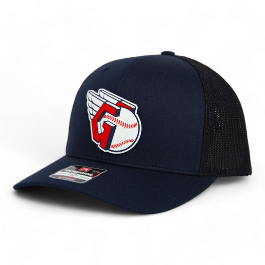 Cleveland Guardians 3D Snapback Trucker Hat- Navy