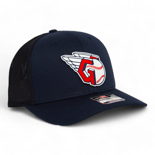 Cleveland Guardians 3D Snapback Trucker Hat- Navy