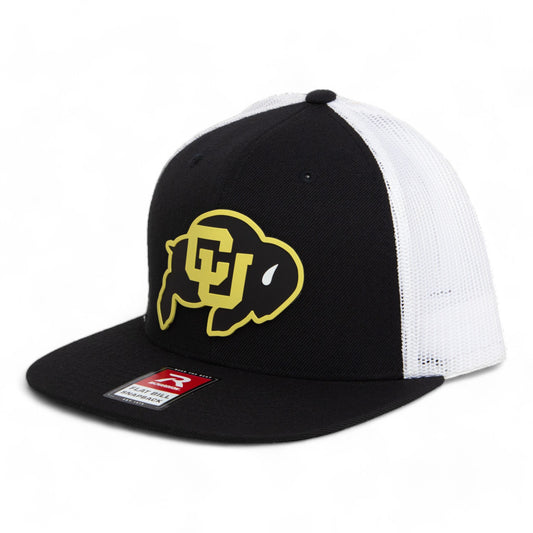 Colorado Buffaloes 3D Wool Blend Flat Bill Hat- Black/ White