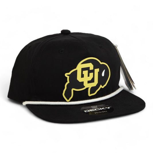 Colorado Buffaloes 3D Classic Rope Hat- Black/ White