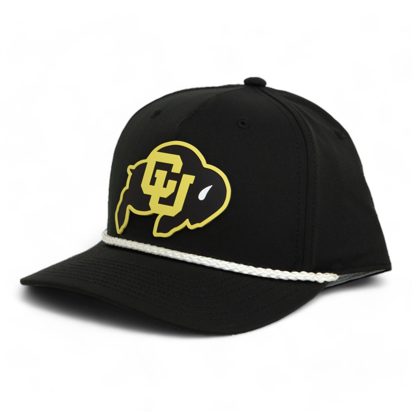 Colorado Buffaloes 3D Five Panel Classic Rope Hat- Black/ White