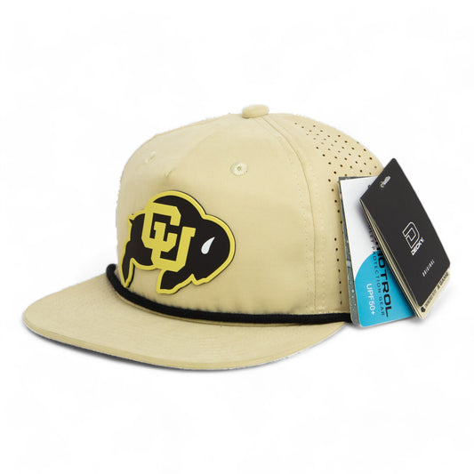 Colorado Buffaloes 3D Perforated Rope Hat- Birch/ Black