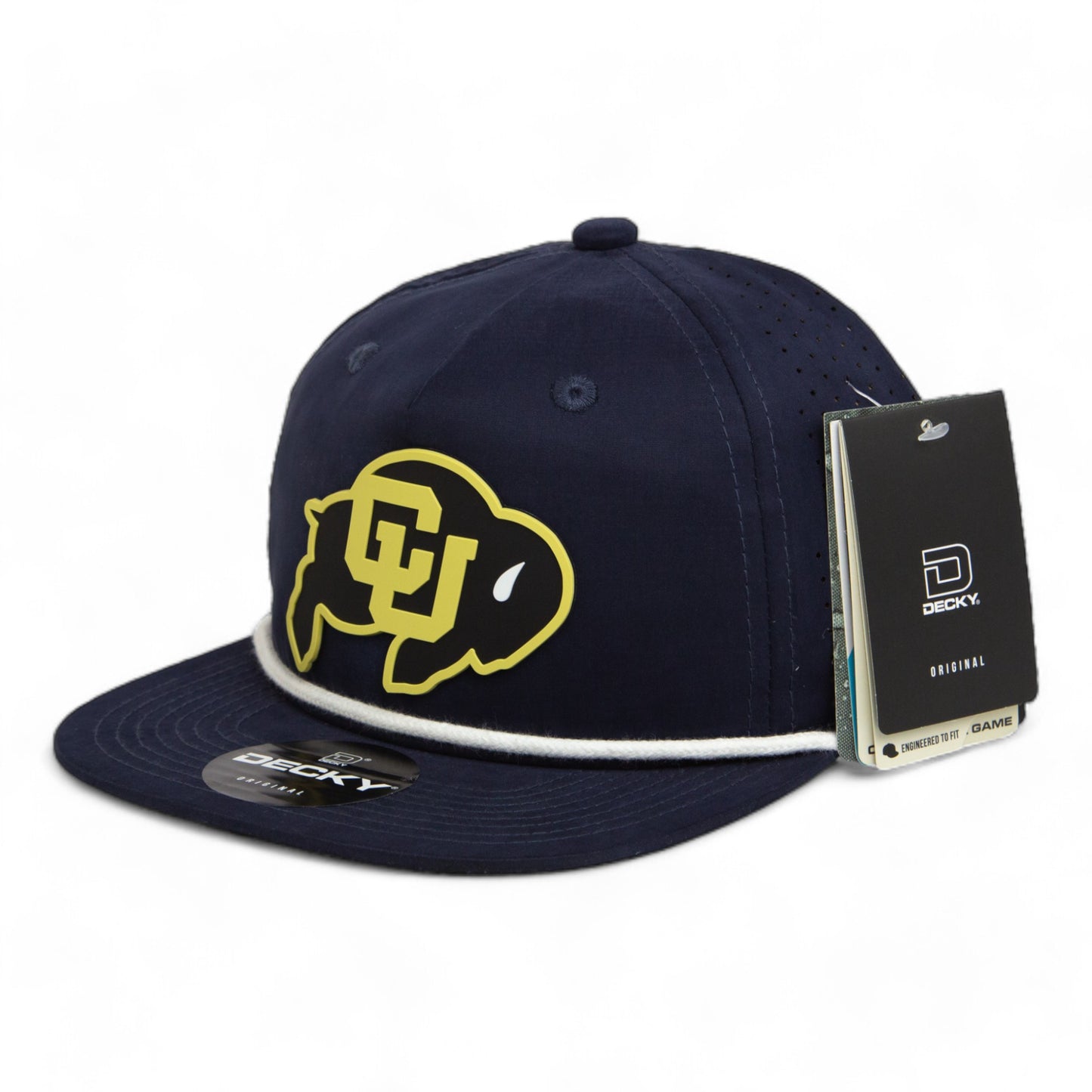 Colorado Buffaloes 3D Perforated Rope Hat- Navy/ White