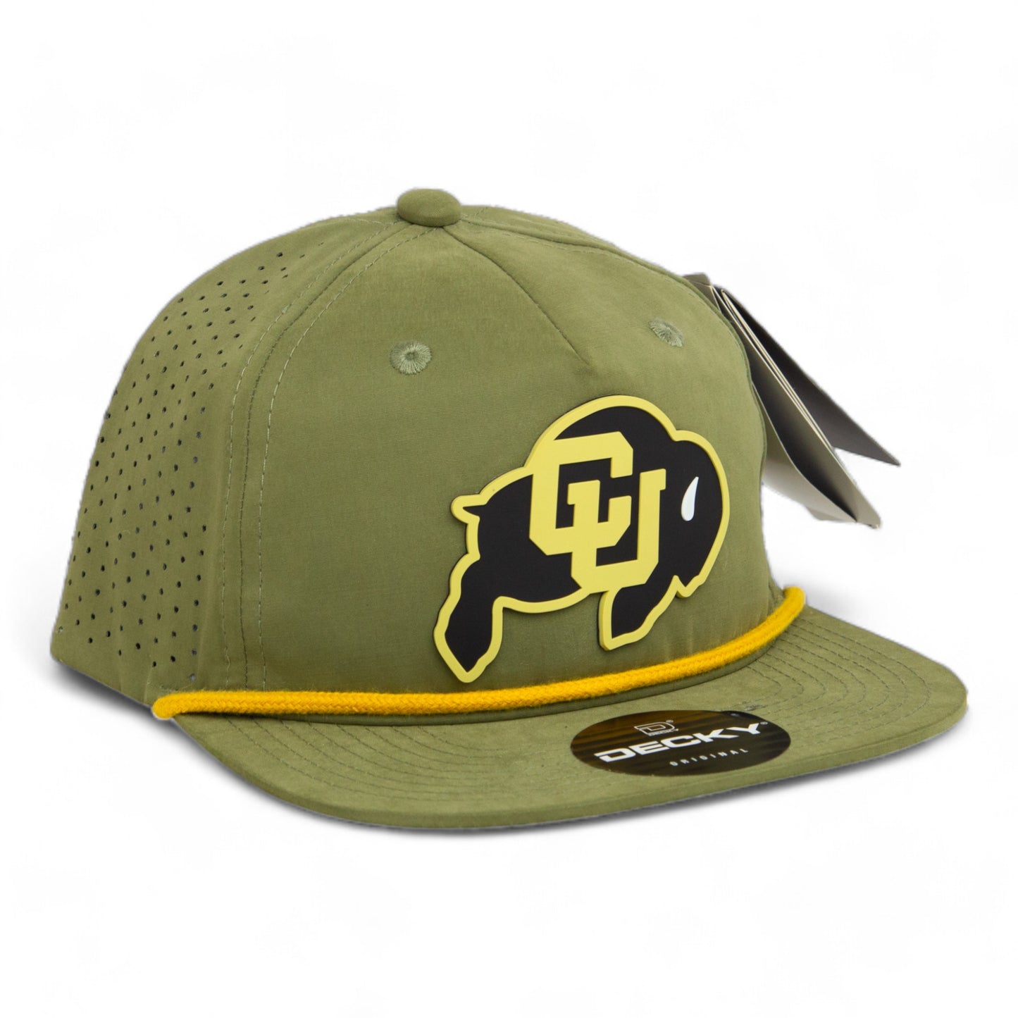 Colorado Buffaloes 3D Perforated Rope Hat- Loden/ Amber