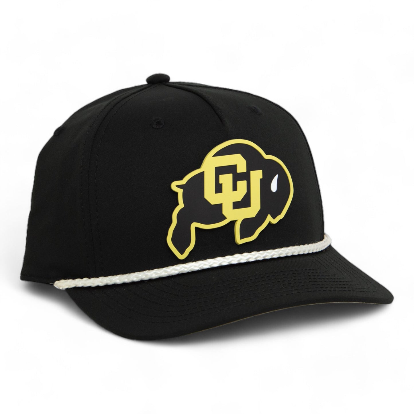 Colorado Buffaloes 3D Five Panel Classic Rope Hat- Black/ White