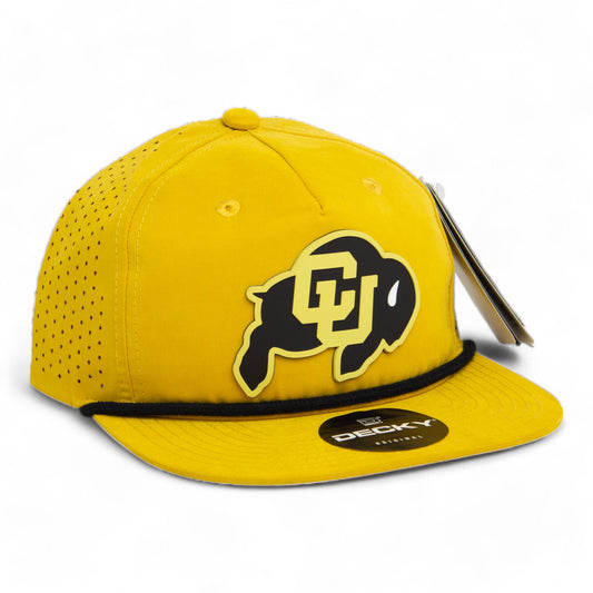 Colorado Buffaloes 3D Perforated Rope Hat- Biscuit/ Black