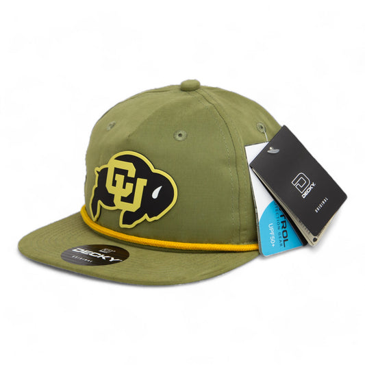 Colorado Buffaloes 3D Classic Rope Hat- Loden/ Amber