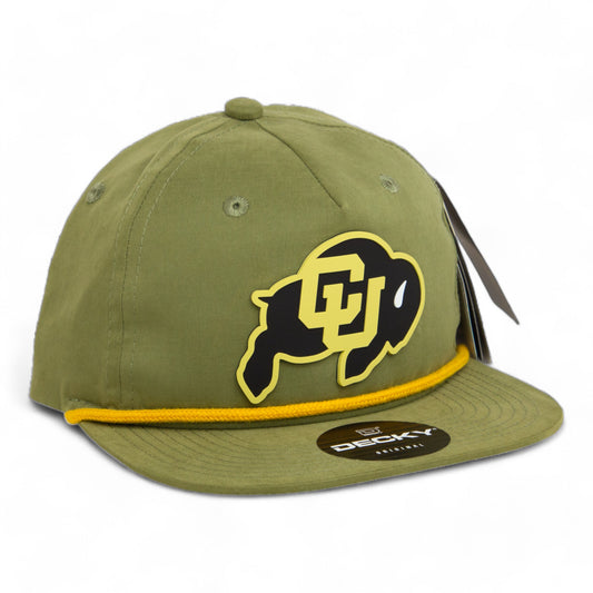 Colorado Buffaloes 3D Classic Rope Hat- Loden/ Amber