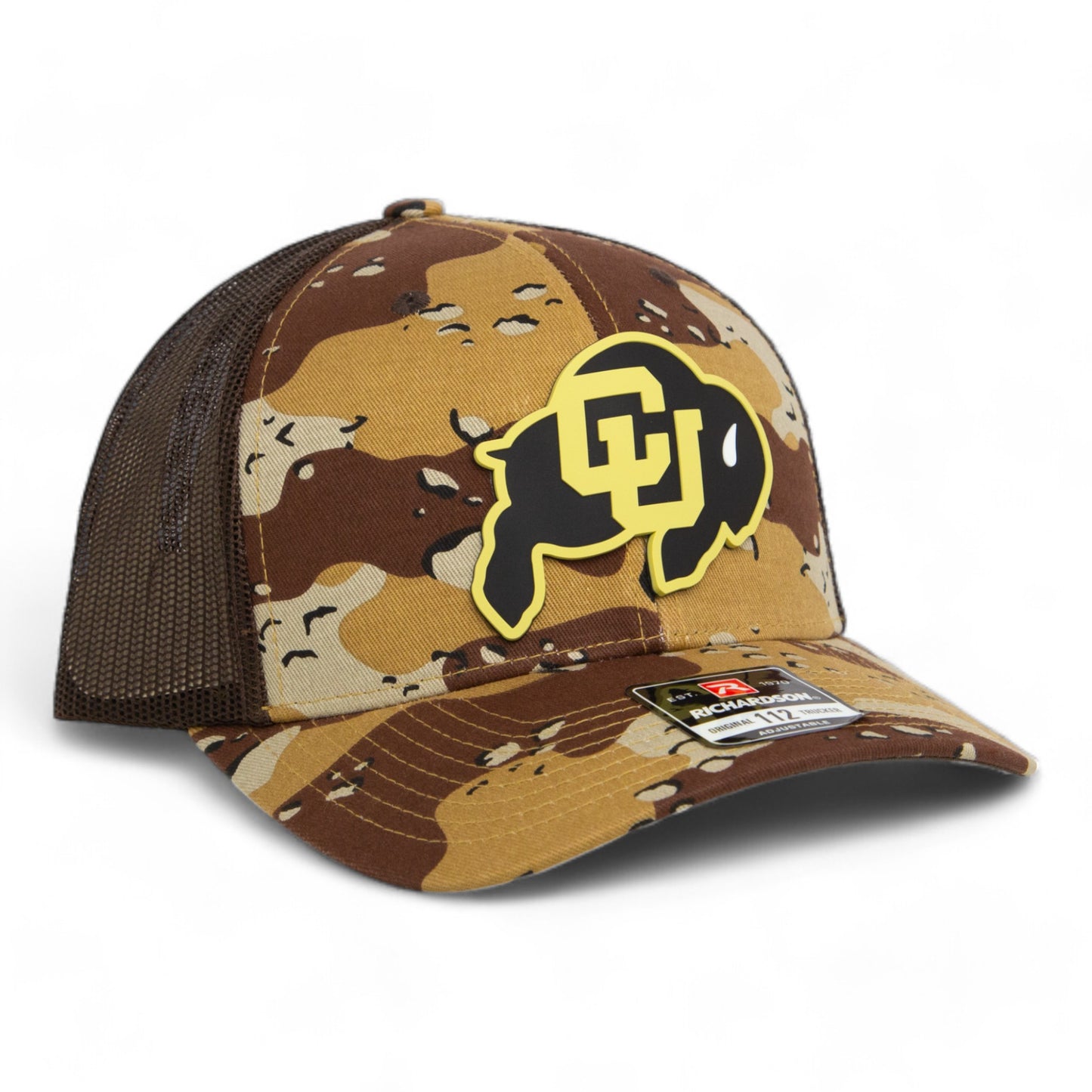 Colorado Buffaloes 3D Snapback Trucker Hat- Desert Camo/ Brown