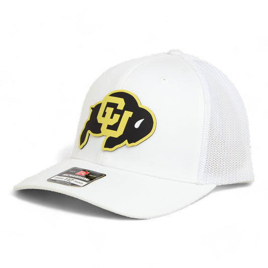 Colorado Buffaloes 3D Snapback Trucker Hat- White