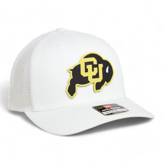 Colorado Buffaloes 3D Snapback Trucker Hat- White