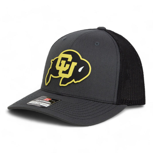 Colorado Buffaloes 3D Snapback Trucker Hat- Charcoal/ Black