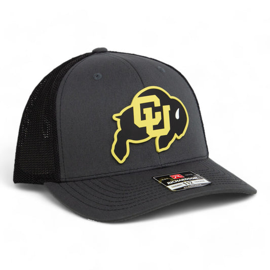 Colorado Buffaloes 3D Snapback Trucker Hat- Charcoal/ Black