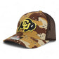 Colorado Buffaloes 3D Snapback Trucker Hat- Desert Camo/ Brown