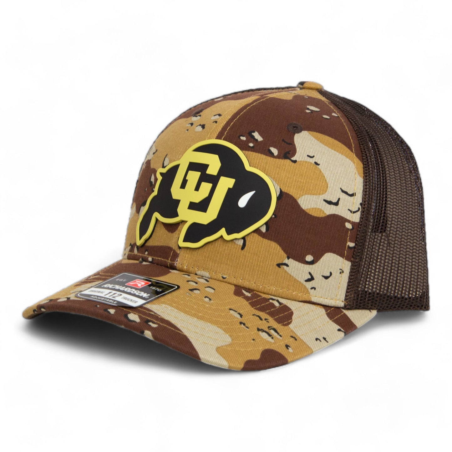 Colorado Buffaloes 3D Snapback Trucker Hat- Desert Camo/ Brown