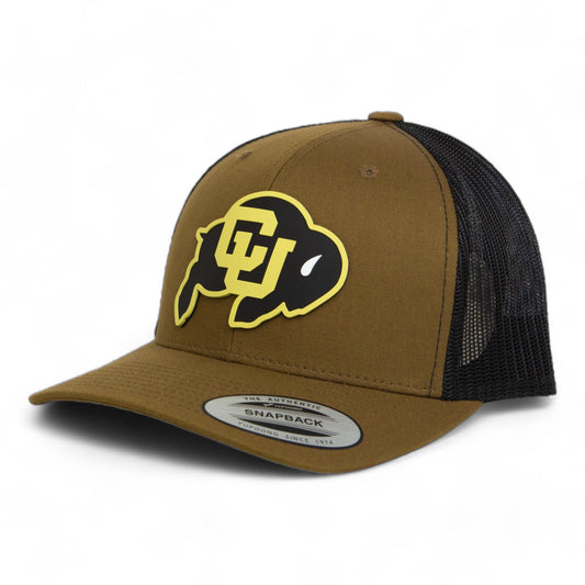 Colorado Buffaloes 3D YP Snapback Trucker Hat- Coyote/ Black