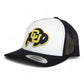 Colorado Buffaloes 3D YP Snapback Trucker Hat- White/ Black