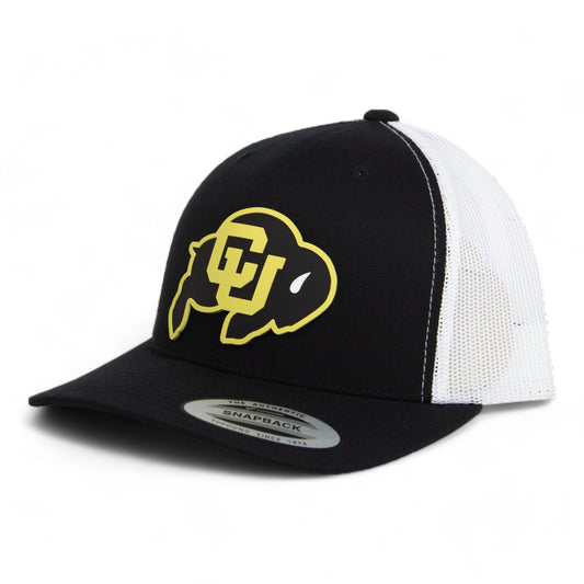 Colorado Buffaloes 3D YP Snapback Trucker Hat- Black/ White