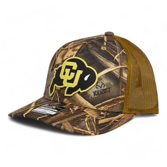 Colorado Buffaloes 3D Snapback Trucker Hat- Realtree Max 7/ Buck