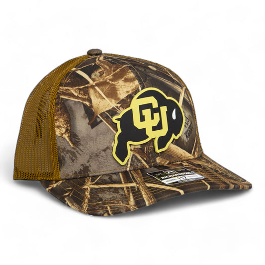 Colorado Buffaloes 3D Snapback Trucker Hat- Realtree Max 7/ Buck