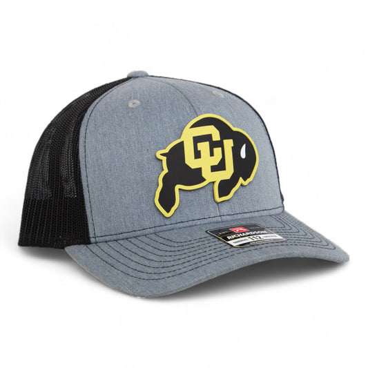 Colorado Buffaloes 3D Snapback Trucker Hat- Heather Grey/ Black