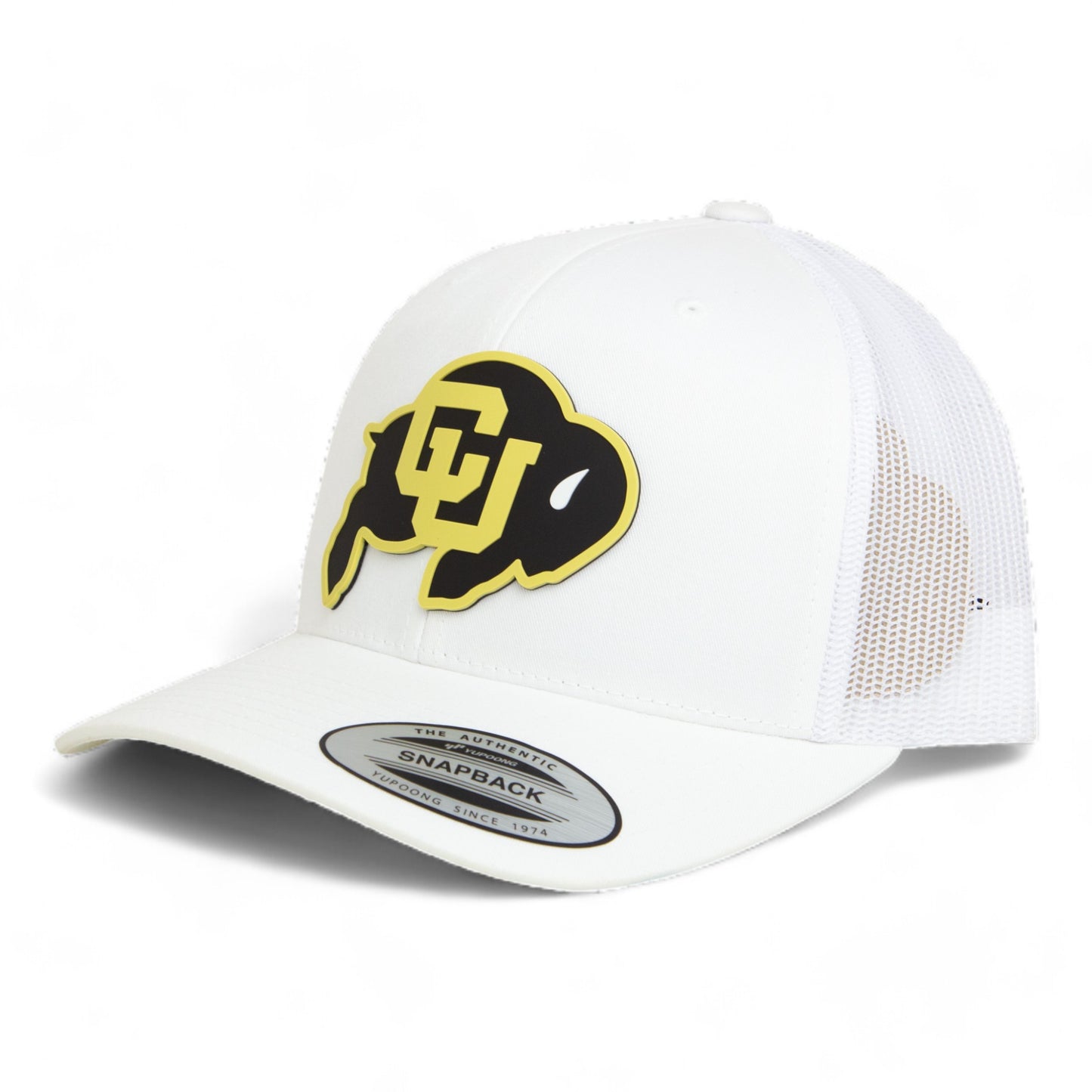 Colorado Buffaloes 3D YP Snapback Trucker Hat- White