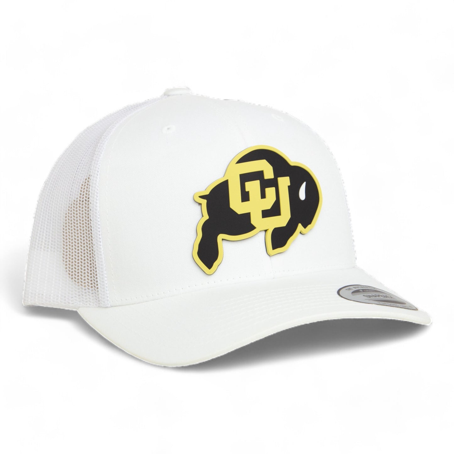 Colorado Buffaloes 3D YP Snapback Trucker Hat- White