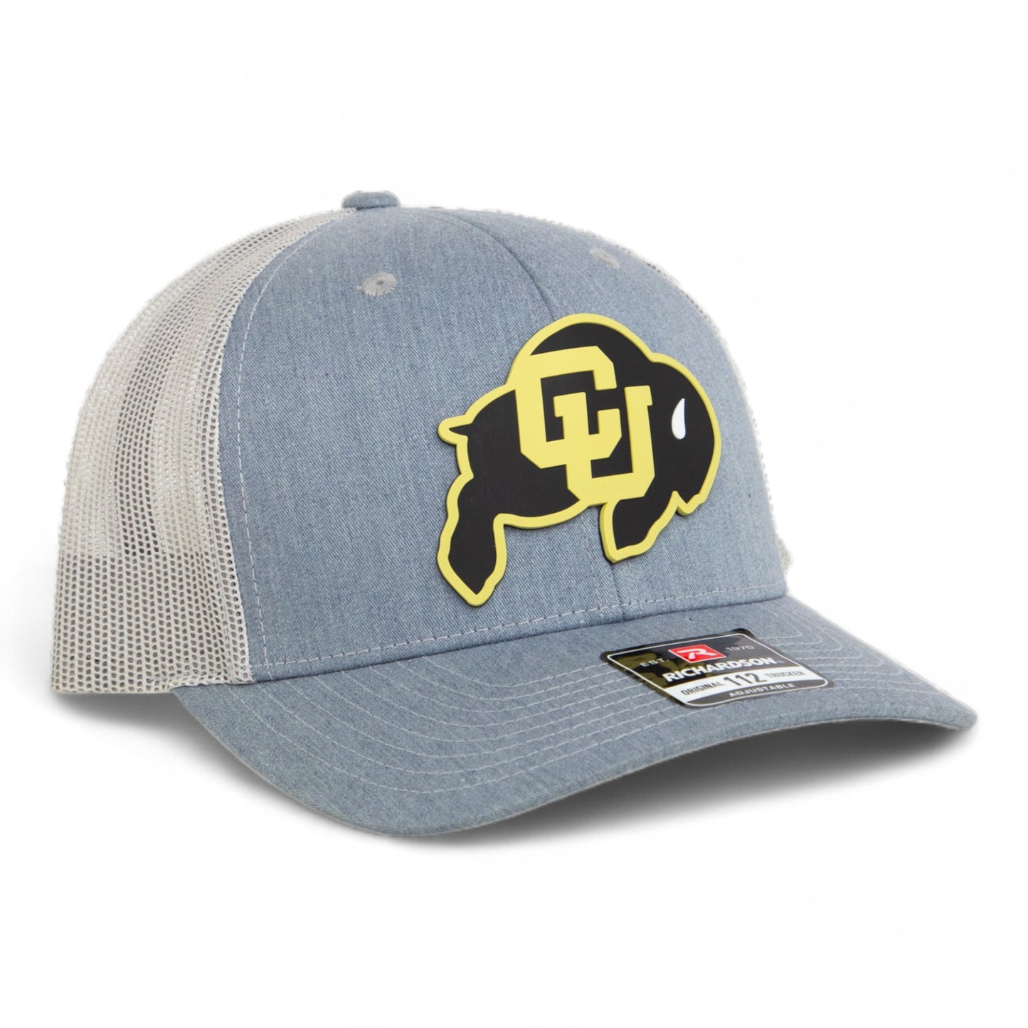 Colorado Buffaloes 3D Snapback Trucker Hat- Heather Grey/ Light Grey