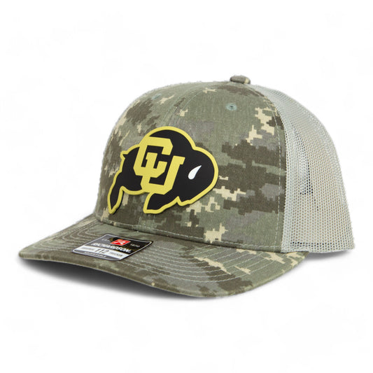 Colorado Buffaloes 3D Snapback Trucker Hat- Military Digital Camo