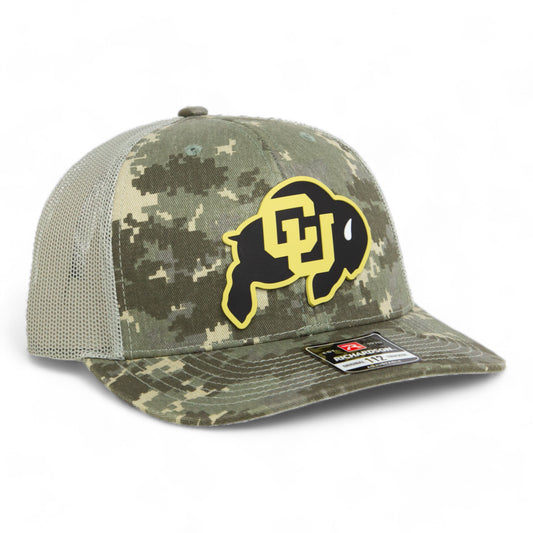 Colorado Buffaloes 3D Snapback Trucker Hat- Military Digital Camo