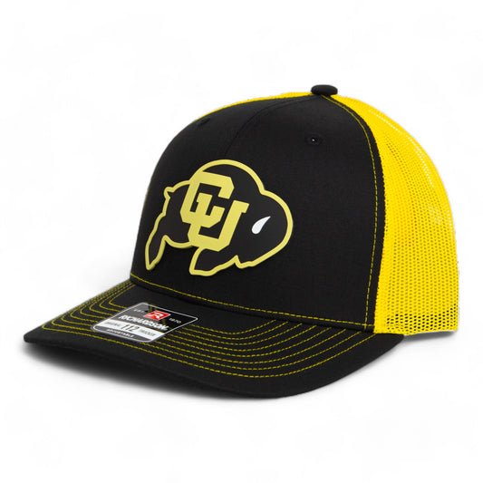 Colorado Buffaloes 3D Snapback Trucker Hat- Black/ Yellow