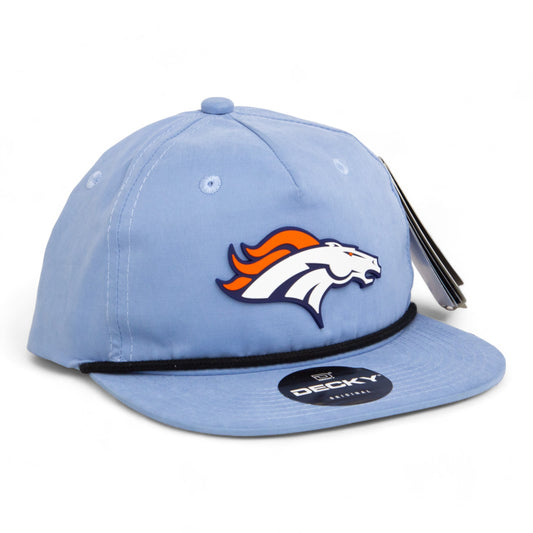 Denver Broncos 3D Classic Rope Hat- Sky/ Black