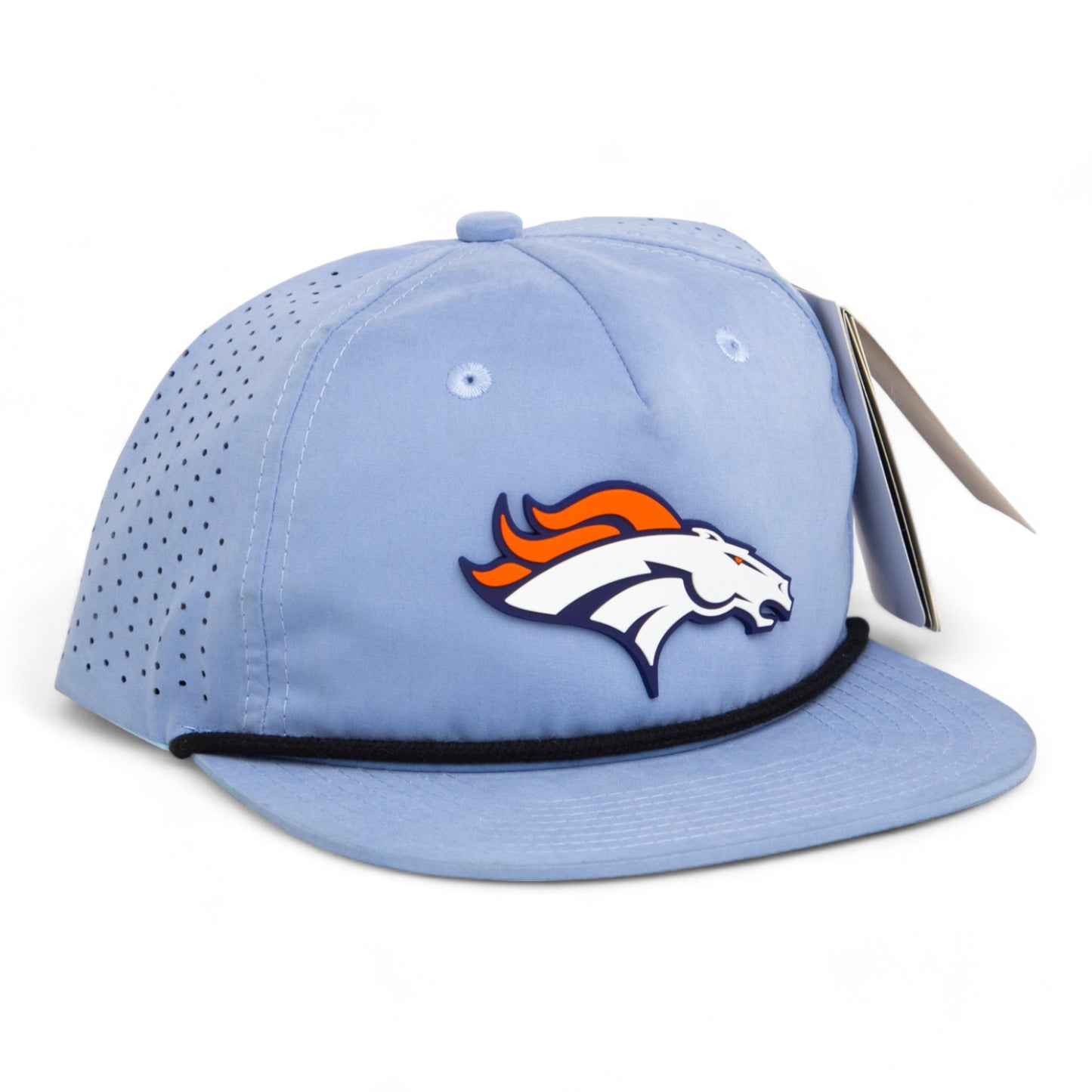 Denver Broncos 3D Perforated Rope Hat- Sky/ Black