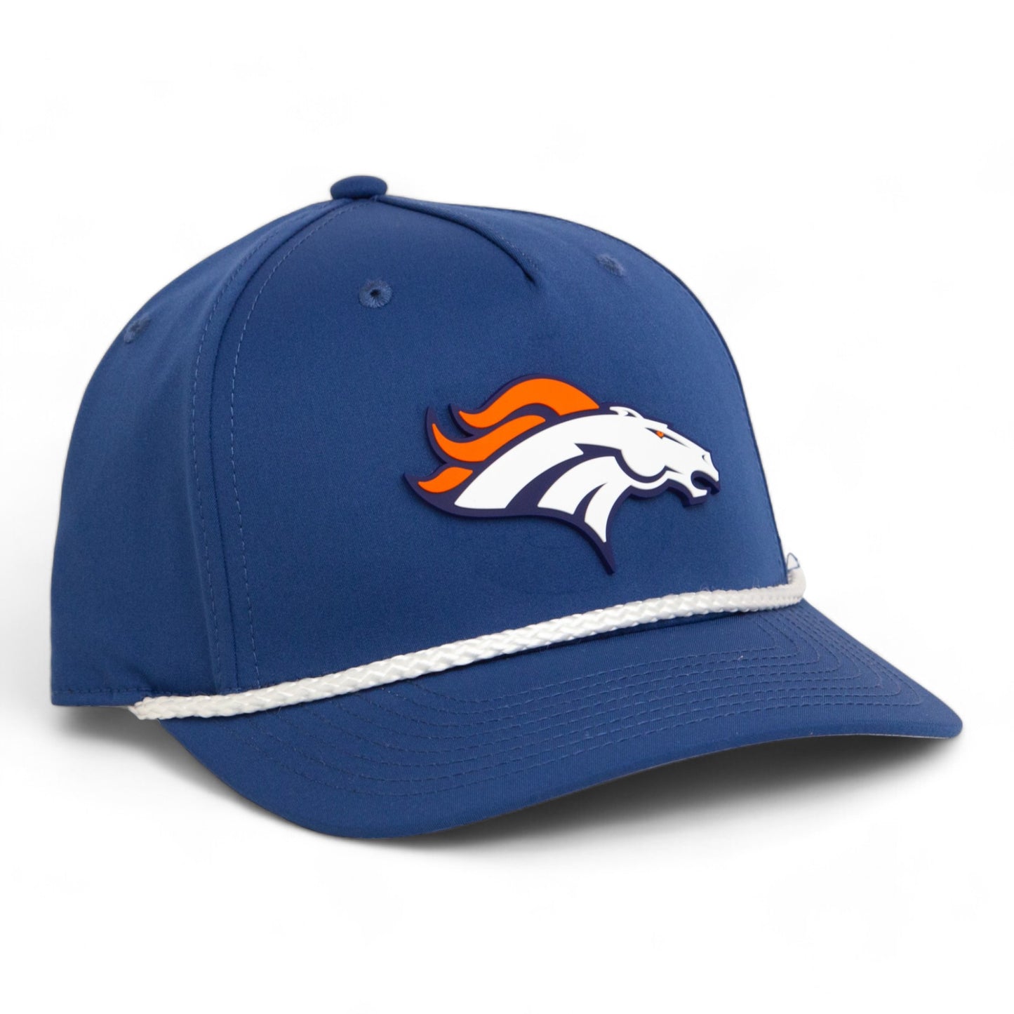 Denver Broncos 3D Five Panel Classic Rope Hat- Light Blue/ White