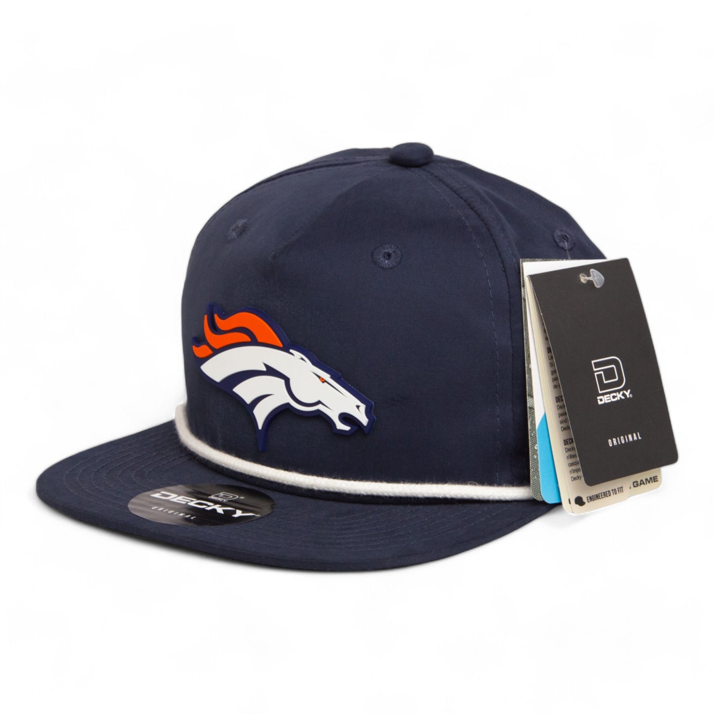 Denver Broncos 3D Classic Rope Hat- Navy/ White