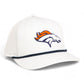 Denver Broncos 3D Five Panel Classic Rope Hat- White/ Navy