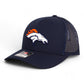 Denver Broncos 3D Snapback Trucker Hat- Navy