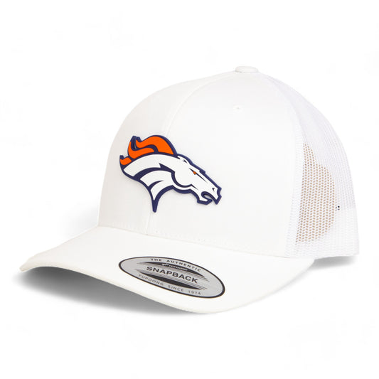 Denver Broncos 3D YP Snapback Trucker Hat- White