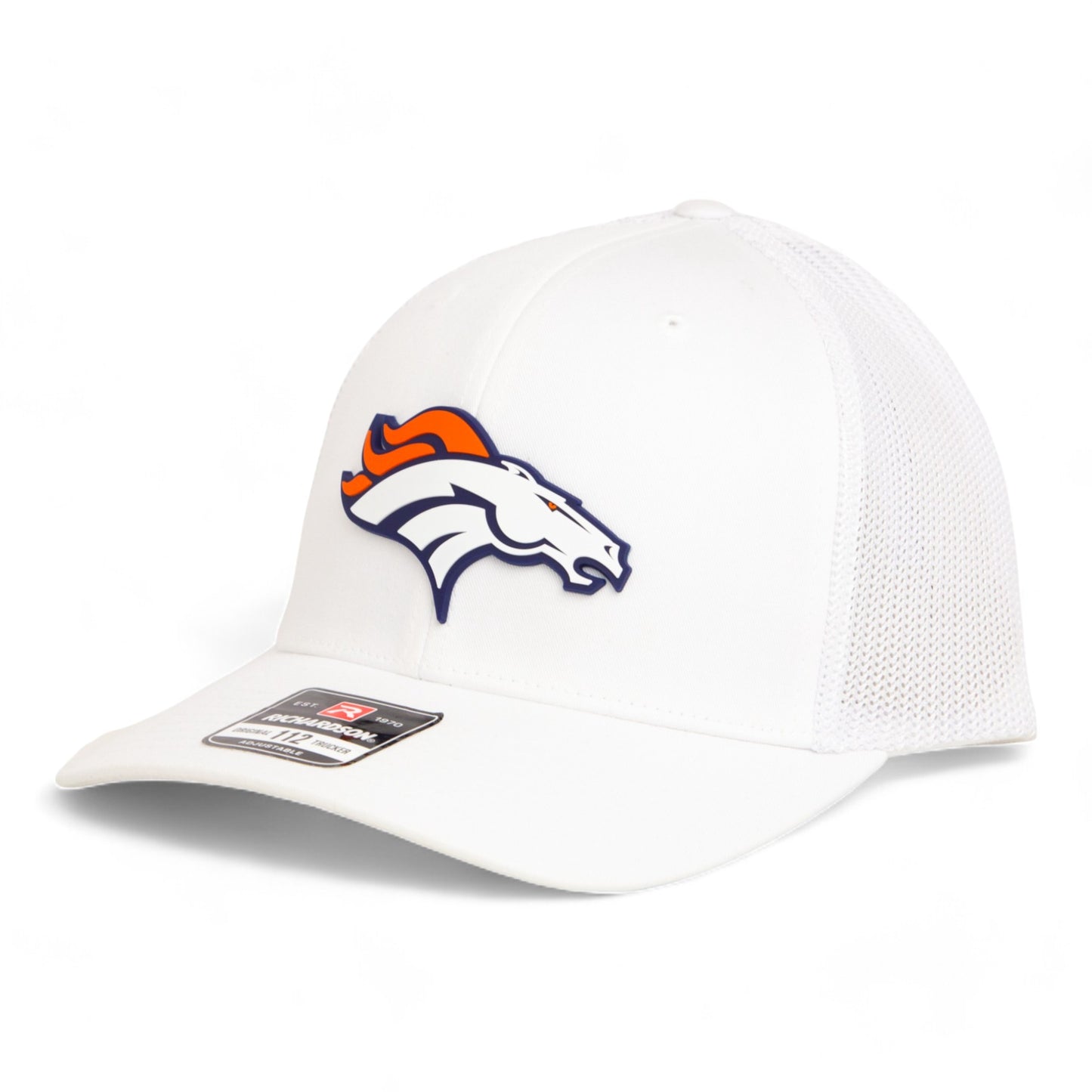 Denver Broncos 3D Snapback Trucker Hat- White