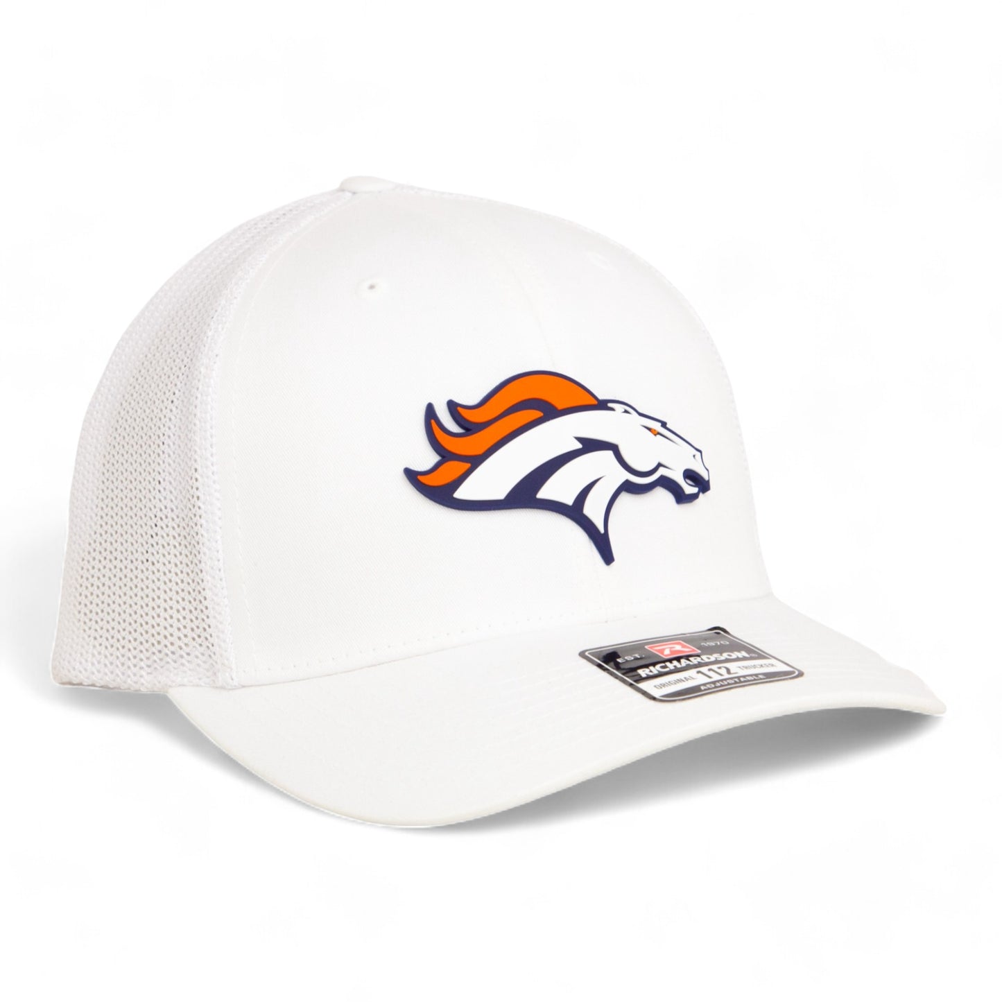 Denver Broncos 3D Snapback Trucker Hat- White