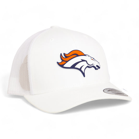 Denver Broncos 3D YP Snapback Trucker Hat- White