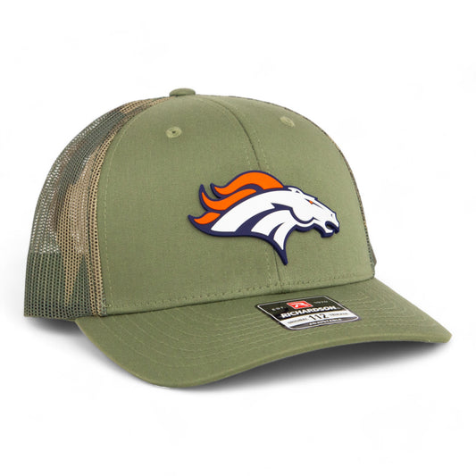 Denver Broncos 3D Snapback Trucker Hat- Loden/ Green Camo