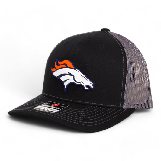 Denver Broncos 3D Snapback Trucker Hat- Black/ Charcoal