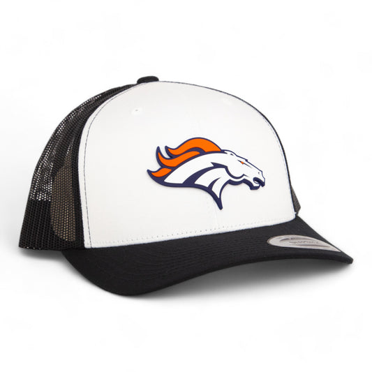 Denver Broncos 3D YP Snapback Trucker Hat- White/ Black