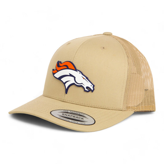 Denver Broncos 3D YP Snapback Trucker Hat- Tan