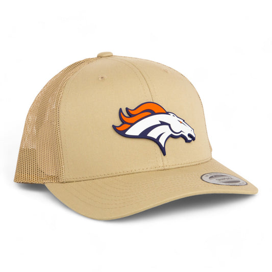 Denver Broncos 3D YP Snapback Trucker Hat- Tan